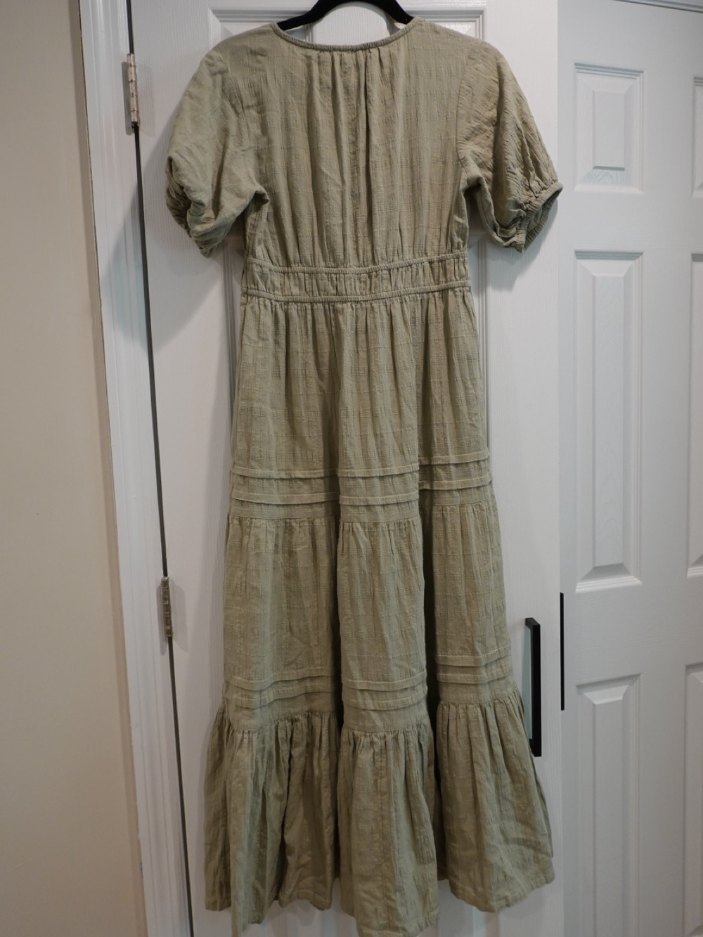 Lucky Brand Sage Green Button-Front Maxi Dress - Picture 2 of 3